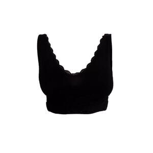 Cara Mia bra bralette size Medium comfort lift support wireless black NEW